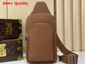 Louis Vuitton Avenue Slingbag in Tan Waxed Calfskin Leather M2A175 Replica