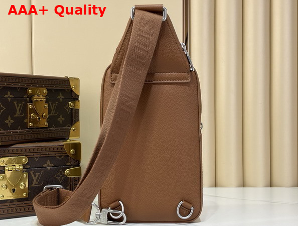 Louis Vuitton Avenue Slingbag in Tan Waxed Calfskin Leather M2A175 Replica