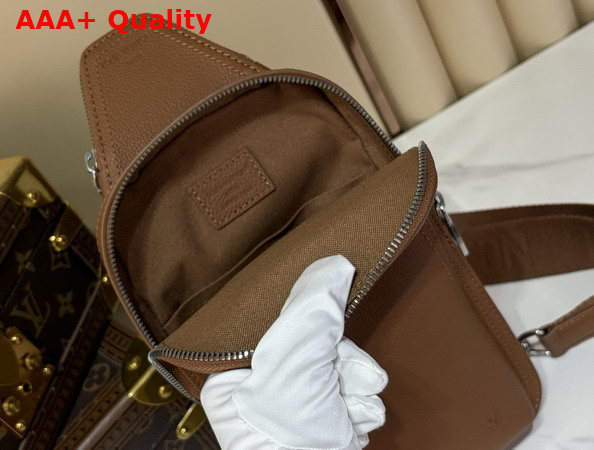 Louis Vuitton Avenue Slingbag in Tan Waxed Calfskin Leather M2A175 Replica