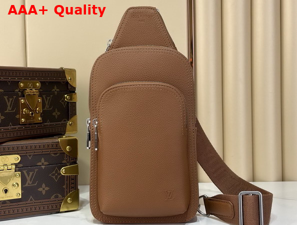 Louis Vuitton Avenue Slingbag in Tan Waxed Calfskin Leather M2A175 Replica