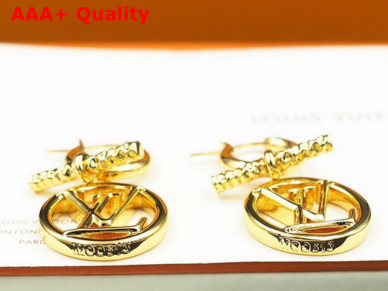 Louis Vuitton Baby Louise Earrings Gold Color Hardware M00613 Replica