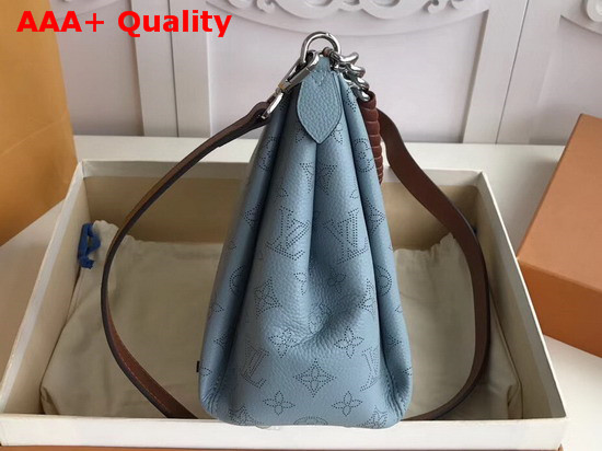 Louis Vuitton Babylone Chain BB Blue Mahina Perforated Calf Leather Replica