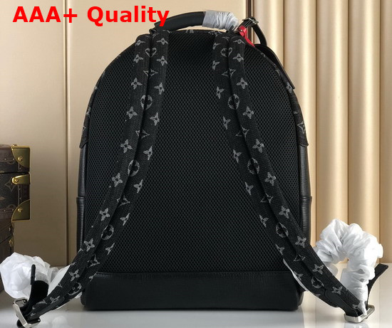 Louis Vuitton Backpack Multipockets Black Monogram Denim and Taurillon Leather M45973 Replica