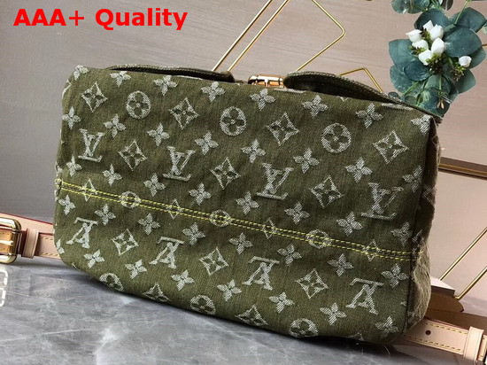 Louis Vuitton Backpack in Green Denim Monogram Canvas Replica