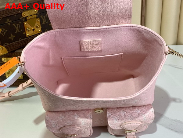 Louis Vuitton Backup Backpack in Bicolor Monogram Empreinte Leather Rose White Quartz Replica