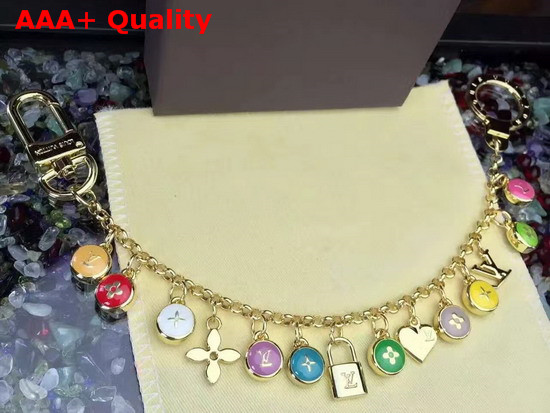 Louis Vuitton Bag Charm Chain Gold Replica
