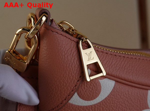 Louis Vuitton Bagatelle Bicolor Monogram Empreinte Leather Rose Trianon Creme M46301 Replica