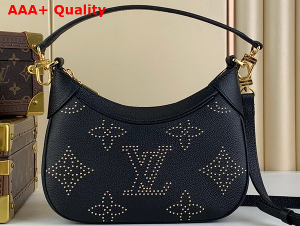 Louis Vuitton Bagatelle Handbag in Black Monogram Empreinte Grained Cowhide Leather with Studs M46735 Replica