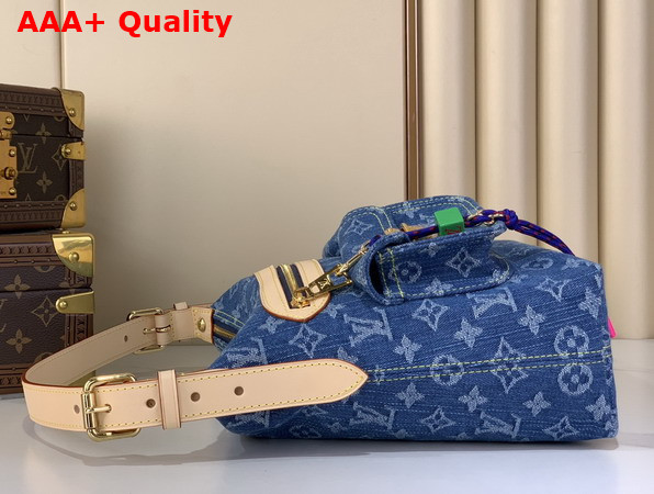 Louis Vuitton Baggy Monogram Denim Blue Denim M27329 Replica