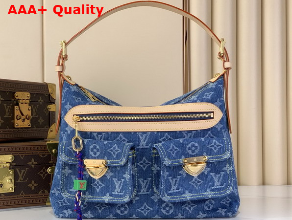 Louis Vuitton Baggy Monogram Denim Blue Denim M27329 Replica