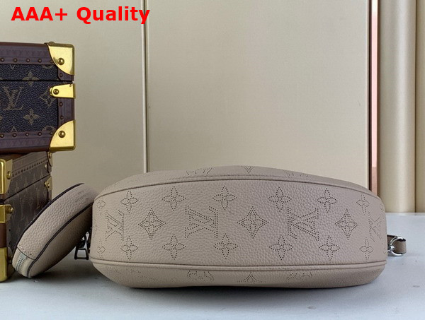 Louis Vuitton Baia PM Bag in Galet Gray Perforated Mahina Calfskin M22820 Replica