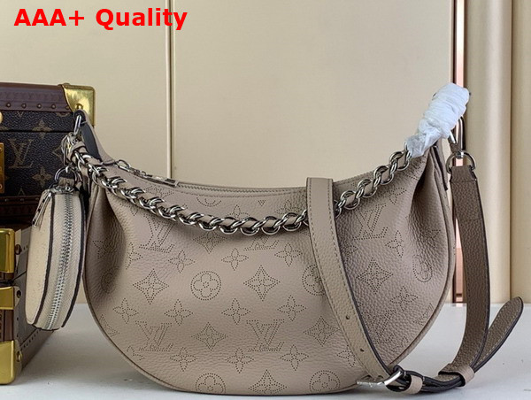 Louis Vuitton Baia PM Bag in Galet Gray Perforated Mahina Calfskin M22820 Replica