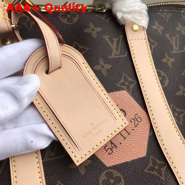 Louis Vuitton Bandoulieres 45 Monogram Canvas Featuring Creative Director Nicolas Ghesquieres Playful Take On Classic Hotel Stickers Replica