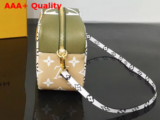 Louis Vuitton Beach Pouch Khaki Monogram Coated Canvas and Transparent PVC M67610 Replica