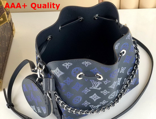 Louis Vuitton Bella Bag in Navy Blue Mahina Perforated Calfskin M59552 Replica