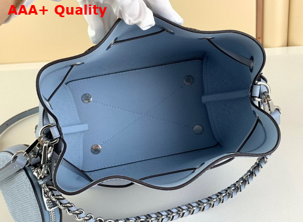 Louis Vuitton Bella Bucket Bag Bleu Horizon Blue Mahina Reverse Perforated Calfskin Leather M21582 Replica