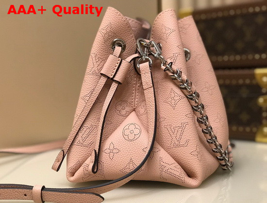 Louis Vuitton Bella Bucket Bag Magnolia Pink Mahina Perforated Calf Leather M57068 Replica