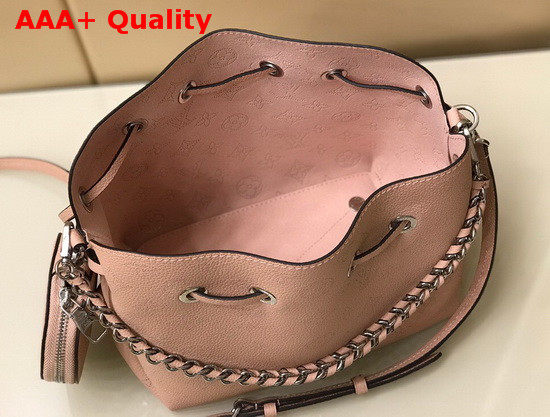 Louis Vuitton Bella Bucket Bag Magnolia Pink Mahina Perforated Calf Leather M57068 Replica