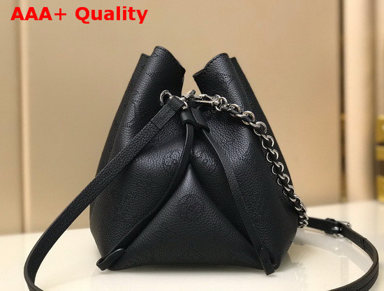 Louis Vuitton Bella Bucket Bag in Black Mahina Perforated Calf Leather M57070 Replica