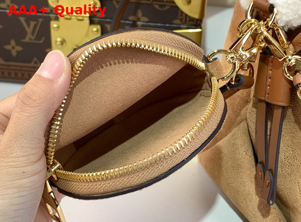 Louis Vuitton Bella Handbag in Beige Mahina Suede Leather M11839 Replica