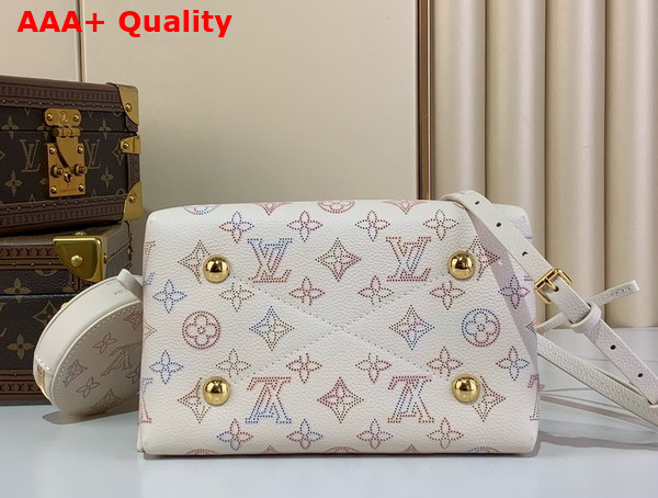 Louis Vuitton Bella Handbag in Dream Cream Perforated Mahina Calfskin Leather M15114 Replica