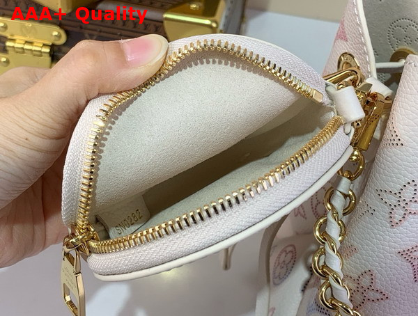 Louis Vuitton Bella Handbag in Dream Cream Perforated Mahina Calfskin Leather M15114 Replica