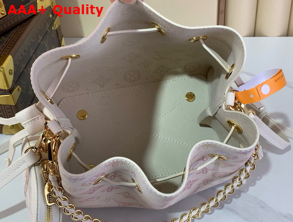 Louis Vuitton Bella Handbag in Dream Cream Perforated Mahina Calfskin Leather M15114 Replica