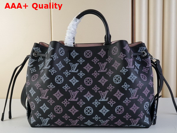 Louis Vuitton Bella Tote in Black Perforated Mahina Calf Leather M21107 Replica