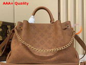 Louis Vuitton Bella Tote in Cognac Perforated Mahina Calfskin Leather M27443 Replica