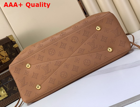 Louis Vuitton Bella Tote in Cognac Perforated Mahina Calfskin Leather M27443 Replica