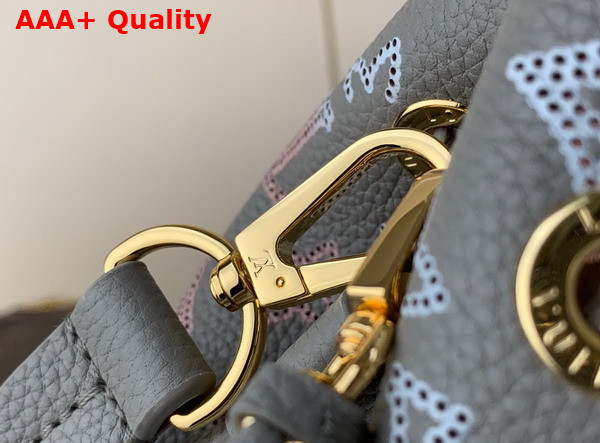 Louis Vuitton Bella Tote in Gray Mahina Perforated Calfskin M23395 Replica