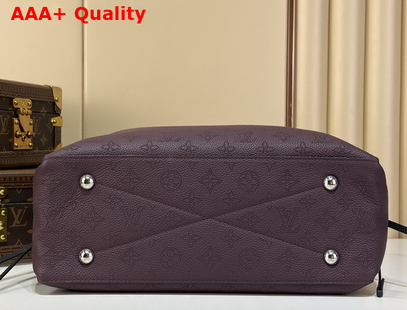 Louis Vuitton Bella Tote in Mahogany Perforated Mahina Calfskin Leather M2A650 Replica