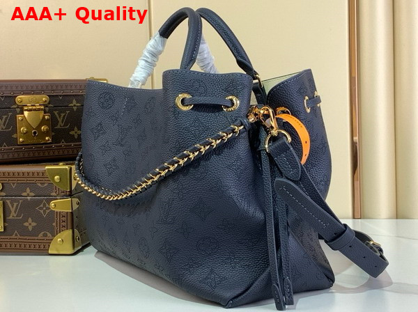 Louis Vuitton Bella Tote in Navy Perforated Mahina Calfskin Leather M14316 Replica