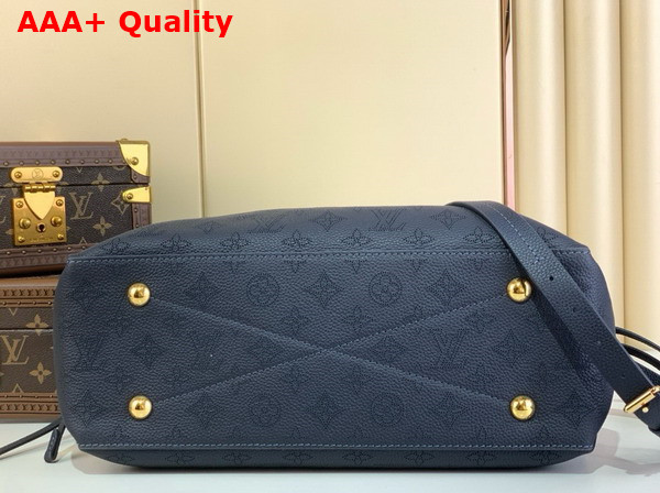 Louis Vuitton Bella Tote in Navy Perforated Mahina Calfskin Leather M14316 Replica