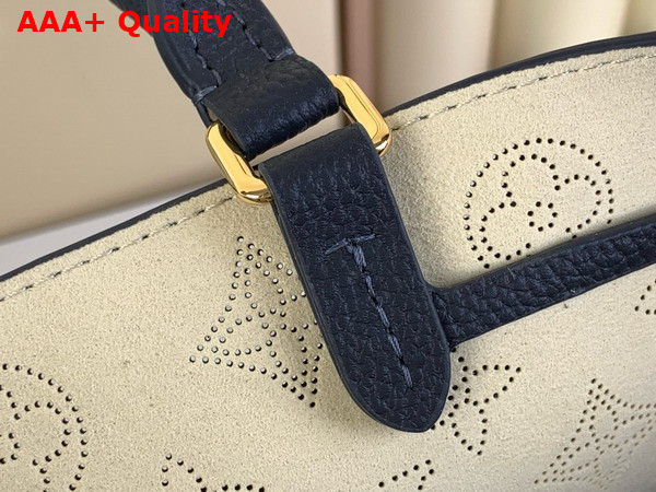 Louis Vuitton Bella Tote in Navy Perforated Mahina Calfskin Leather M14316 Replica