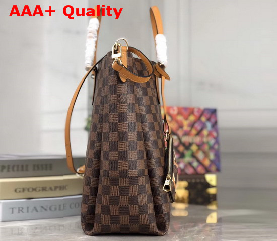Louis Vuitton Belmont MM Damier Coated Canvas and Safran Smooth Cowhide Trim Replica