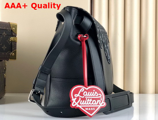 Louis Vuitton Besace Tokyo Black Monogram Denim and Taurillon Leather M45971 Replica