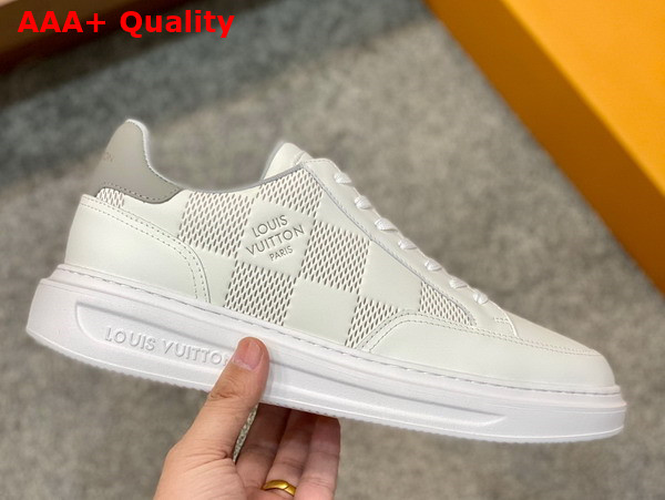 Louis Vuitton Beverly Hills Sneaker Gray Damier Calf Leather 1ACEYS Replica