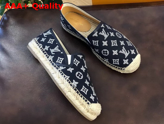 Louis Vuitton Bidart Espadrille Encre Printed Canvas Monogram Replica