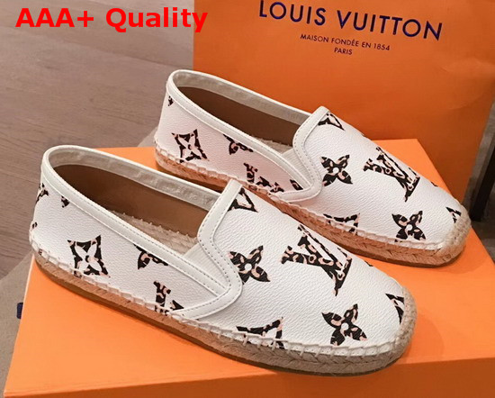Louis Vuitton Bidart Espadrille White Monogram Giant Canvas Replica