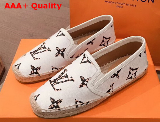 Louis Vuitton Bidart Espadrille White Monogram Giant Canvas Replica