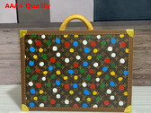 Louis Vuitton Bisten 50 Suitcase Suitcase in Monogram Coated Canvas with 3D Painted Dots Print Replica