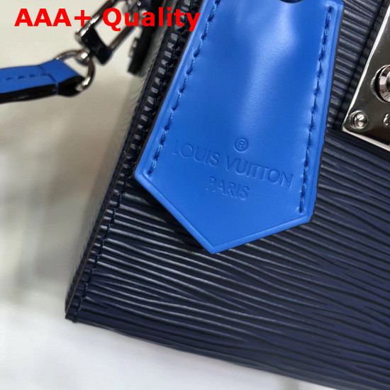 Louis Vuitton Bleecker Box Epi Grained Cowhide Leather Indigo and Coquelicot Red M52466 Replica