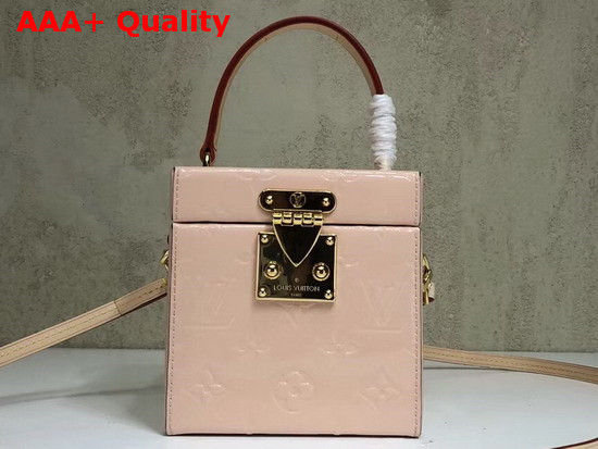 Louis Vuitton Bleecker Box Monogram Vernis Leather Rose Ballerine Replica