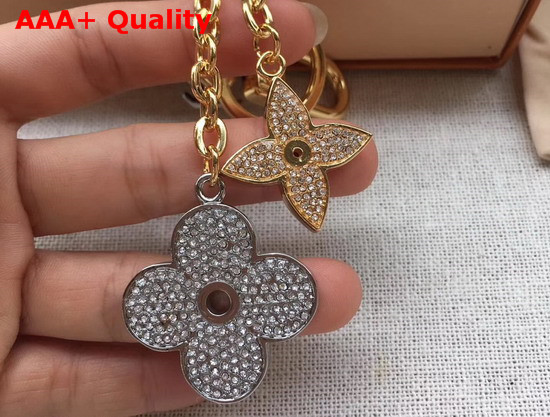 Louis Vuitton Blooming Flowers Strass Bag Charm and Key Holder Replica