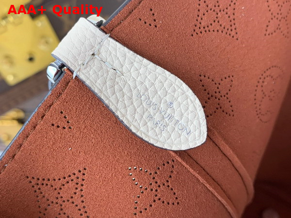 Louis Vuitton Blossom MM Tote Bag in Cream Mahina Perforated Calfskin Leather Replica