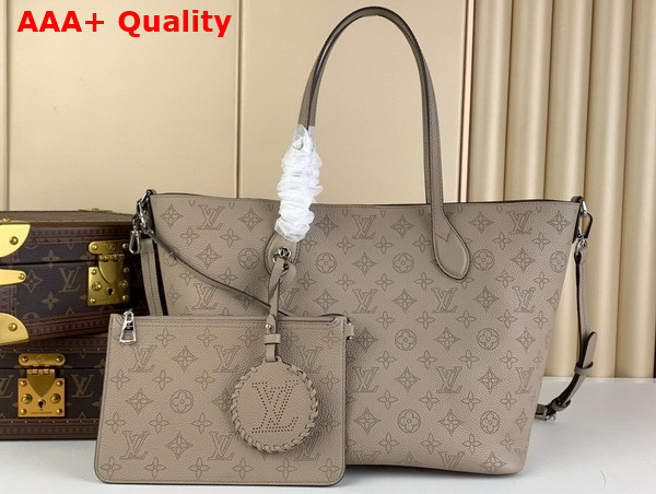 Louis Vuitton Blossom MM Tote Bag in Galet Beige Mahina Perforated Calfskin Leather M21852 Replica