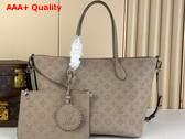 Louis Vuitton Blossom MM Tote Bag in Galet Beige Mahina Perforated Calfskin Leather M21852 Replica