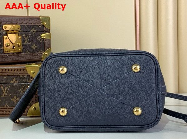 Louis Vuitton Blossom PM Handbag in Navy Perforated Mahina Calfskin Leather M14317 Replica