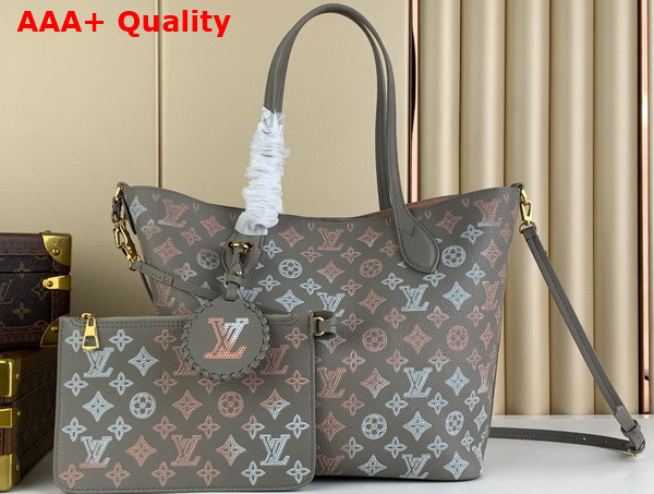 Louis Vuitton Blossom PM Tote in Gray Mahina Perforated Calfskin Leather M23758 Replica